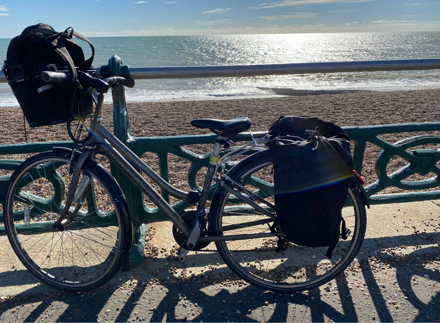 bike and sea